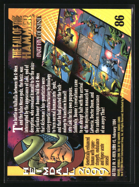 Heimdall 2099 1994 Fleer Marvel Universe #86