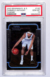 Carmelo Anthony 2003-04 Bowman Chrome #140 PSA 10