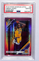 LeBron James 2019-20 Donruss Optic Hyper Pink #60 PSA 10
