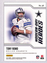 Tony Romo 2017 Donruss Certified Cuts Modern Day Heroes Memorabilia #38