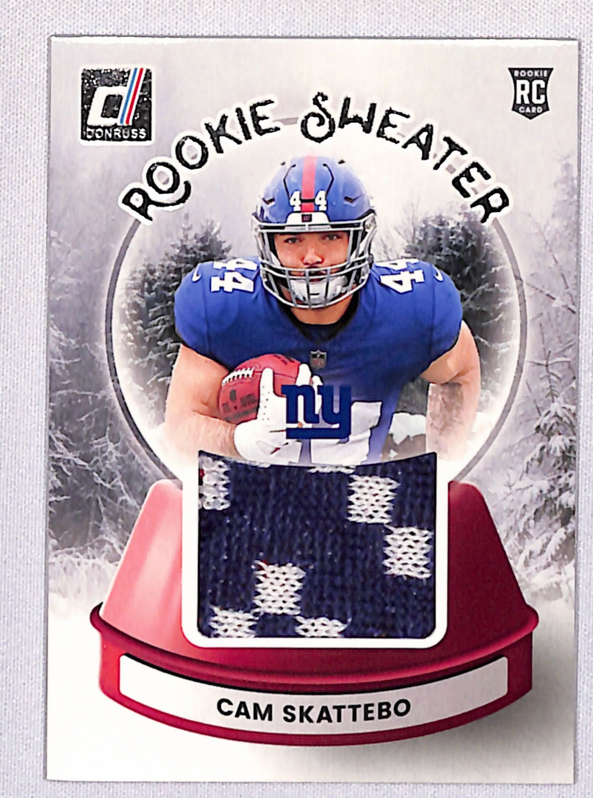 Cam Skattebo 2025 Donruss Rookie Holiday Sweater #SWE-CSO