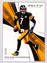 Ben Roethlisberger 2017 Panini Immaculate Collection #82 #/99