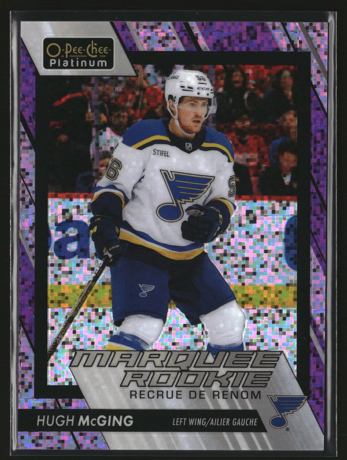 Hugh McGing 2023-24 O-Pee-Chee Platinum Violet Pixels #242 #/299