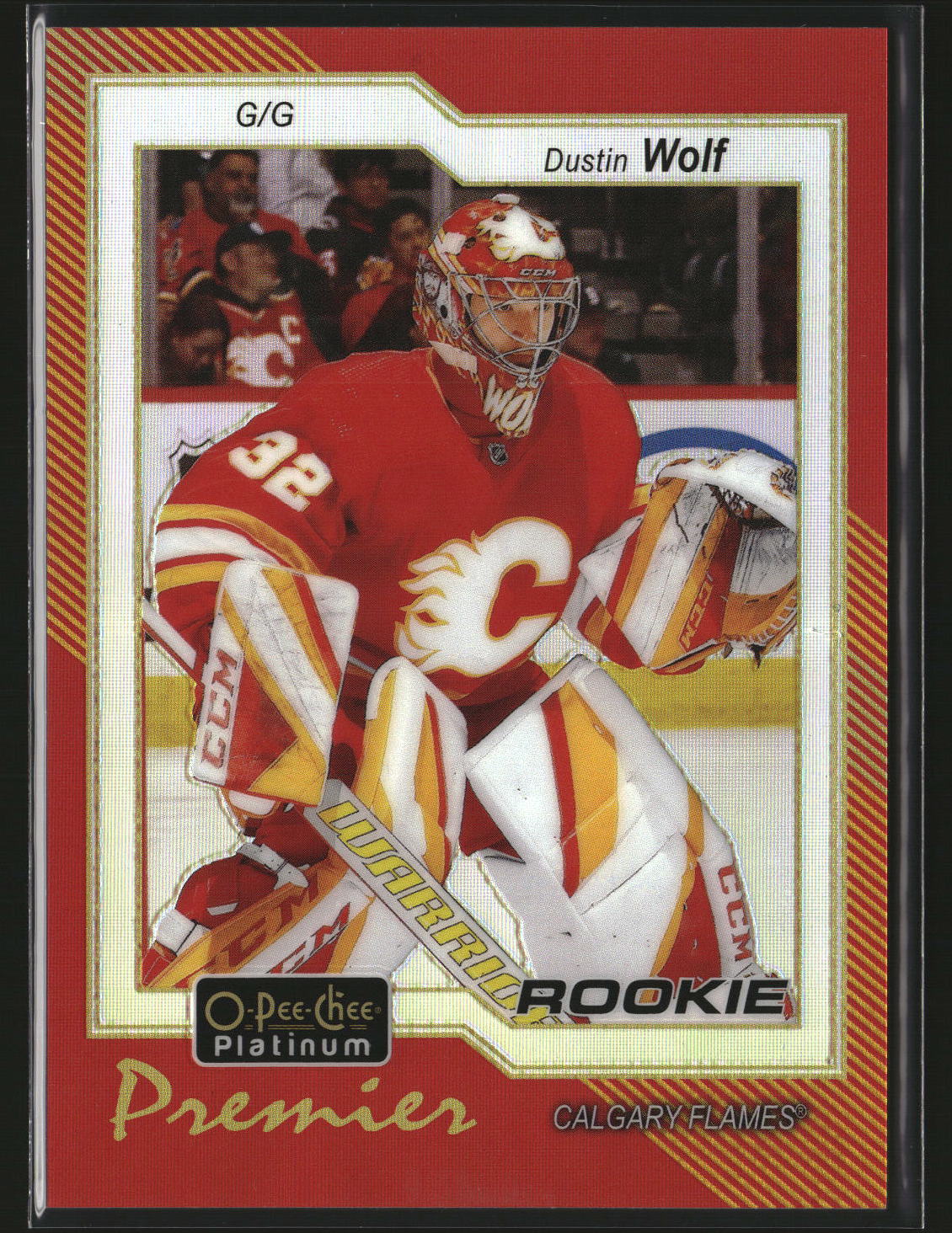 Dustin Wolf 2023-24 O-Pee-Chee Platinum O-Pee-Chee Premier #OPC-26
