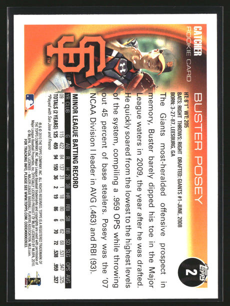 Buster Posey 2010 Topps #2