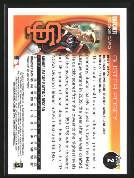 Buster Posey 2010 Topps #2
