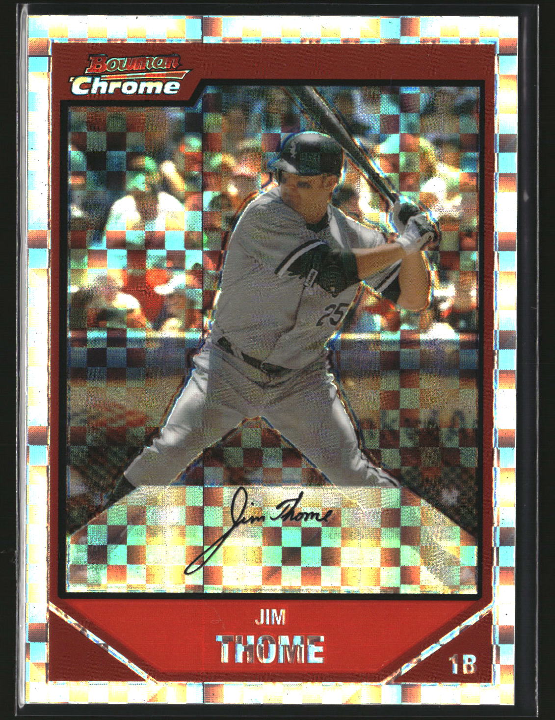 Jim Thome 2007 Bowman Chrome X-Fractors #187 #/250