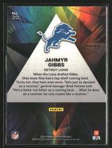 Jahmyr Gibbs 2023 Panini Prizm Prizmatic Prizms Green Ice #20
