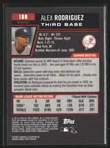 Alex Rodriguez 2006 Bowman Chrome Refractors #100