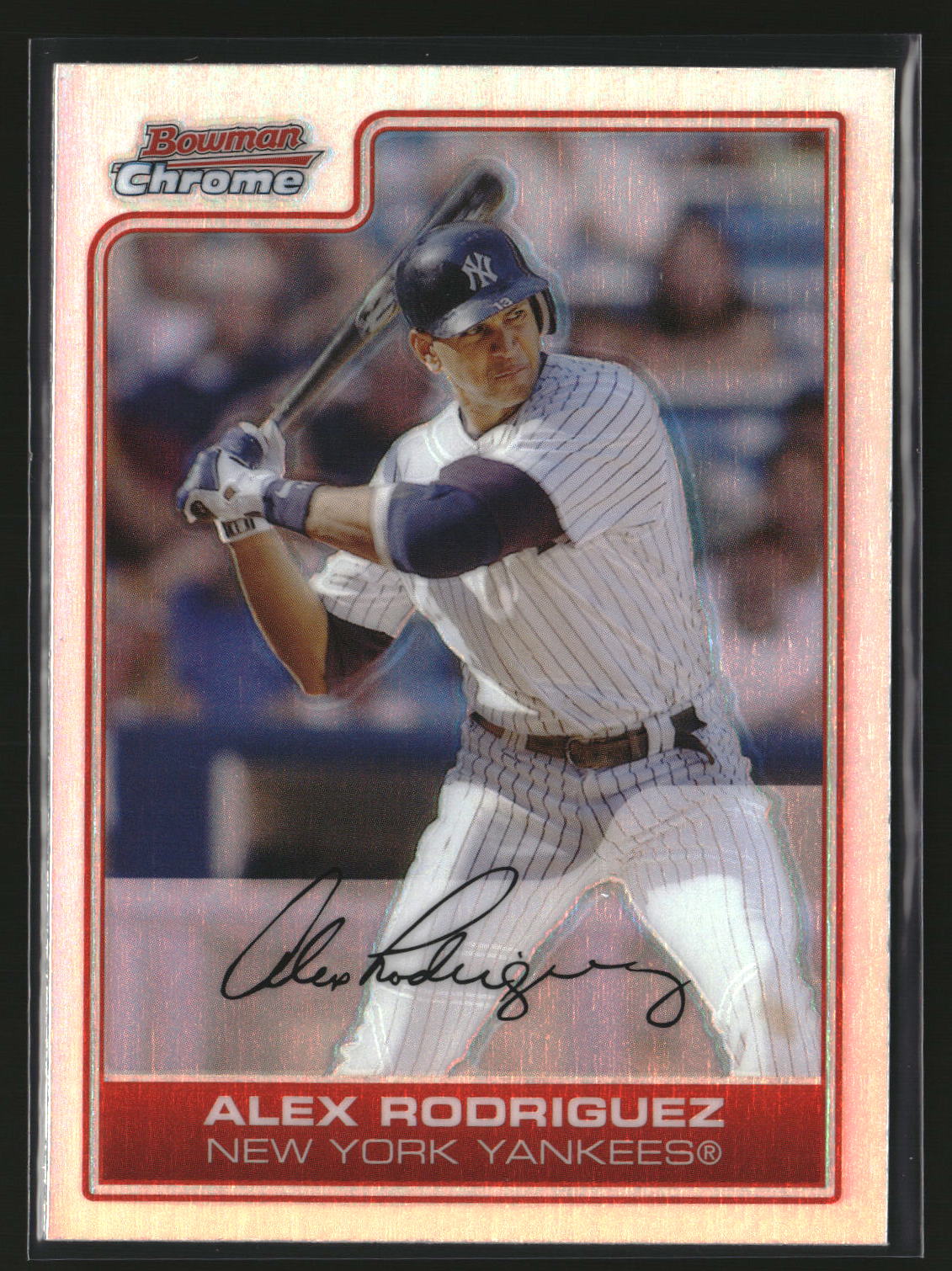 Alex Rodriguez 2006 Bowman Chrome Refractors #100