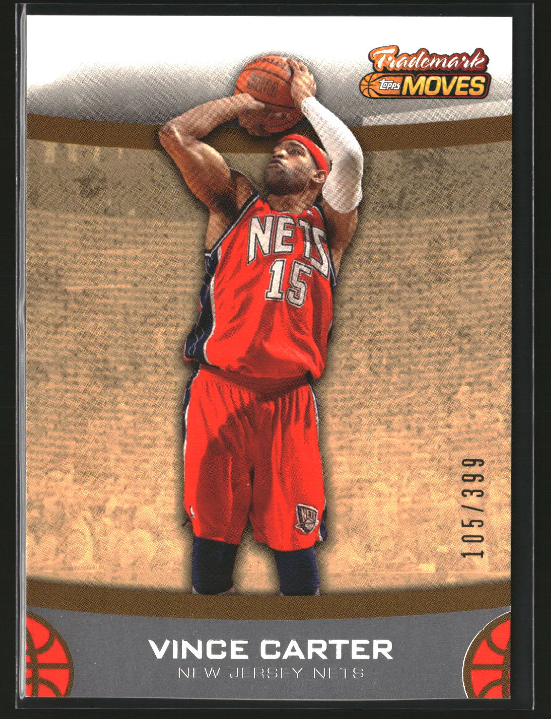 Vince Carter 2007-08 Topps Trademark Moves Orange #20 #/399