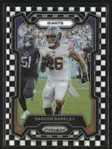 Saquon Barkley 2023 Panini Prizm Black and White Checker #225