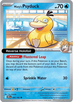 Misty's Psyduck - 045/182 - [DRI - SV10: Destined Rivals] - Reverse Holofoil
