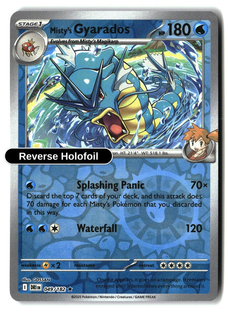 Misty's Gyarados - 049/182 - [DRI - SV10: Destined Rivals] - Reverse Holofoil