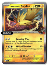 Team Rocket's Zapdos - 070/182 - [DRI - SV10: Destined Rivals] - Holofoil