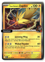 Team Rocket's Zapdos - 070/182 - [DRI - SV10: Destined Rivals] - Holofoil
