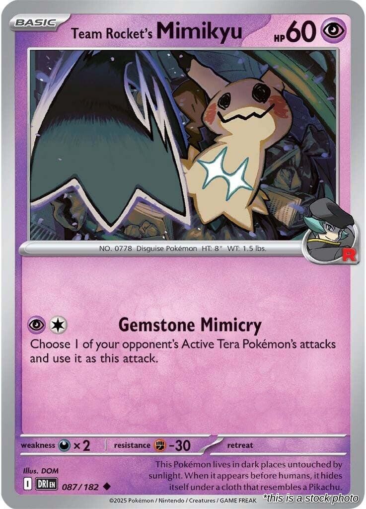 Team Rocket's Mimikyu - 087/182 - [DRI - SV10: Destined Rivals]