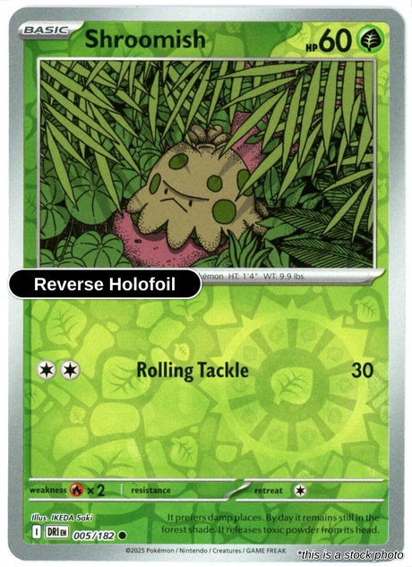 Shroomish - 005/182 - [DRI - SV10: Destined Rivals] - Reverse Holofoil