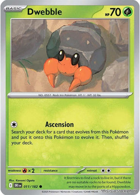 Dwebble - 011/182 - [DRI - SV10: Destined Rivals]