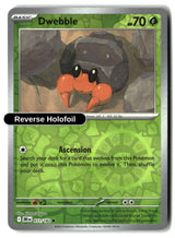 Dwebble - 011/182 - [DRI - SV10: Destined Rivals] - Reverse Holofoil