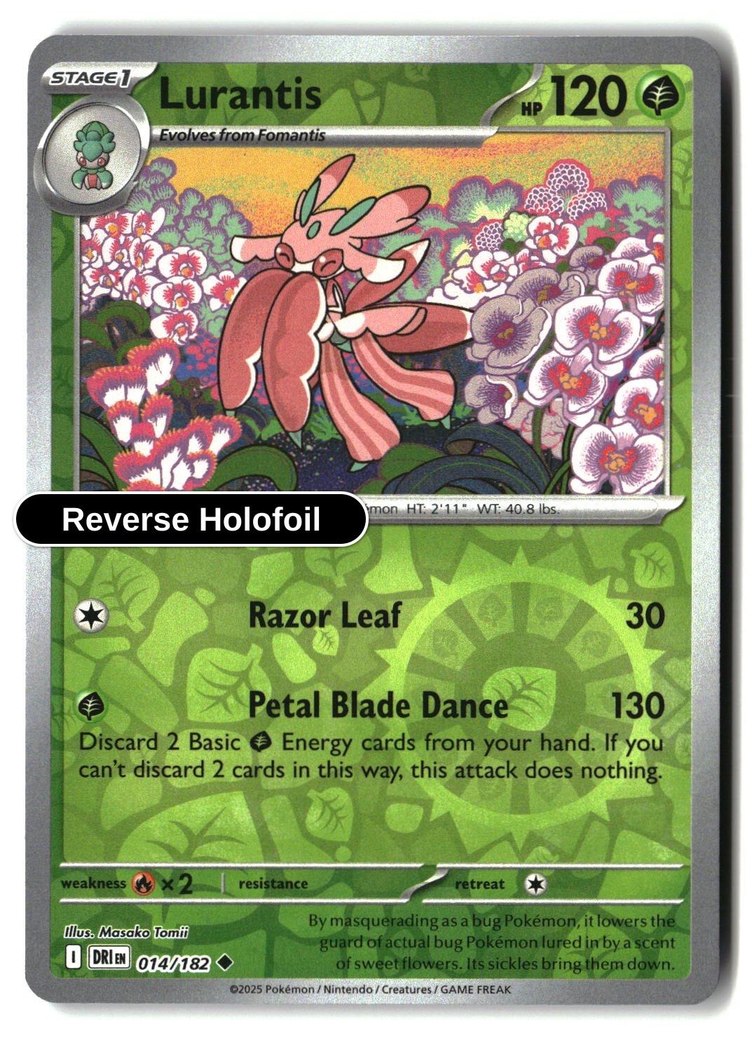 Lurantis - 014/182 - [DRI - SV10: Destined Rivals] - Reverse Holofoil
