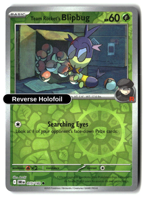 Team Rocket's Blipbug - 015/182 - [DRI - SV10: Destined Rivals] - Reverse Holofoil