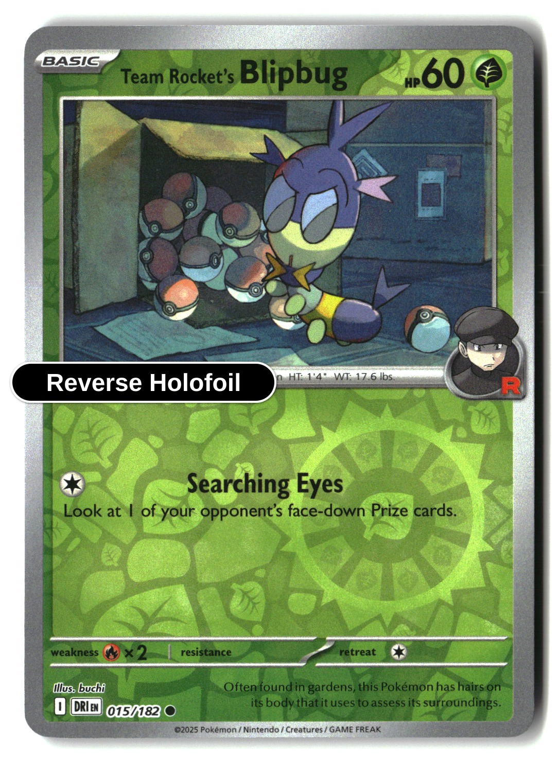 Team Rocket's Blipbug - 015/182 - [DRI - SV10: Destined Rivals] - Reverse Holofoil