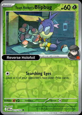 Team Rocket's Blipbug - 015/182 - [DRI - SV10: Destined Rivals] - Reverse Holofoil