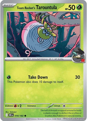Team Rocket's Tarountula - 019/182 - [DRI - SV10: Destined Rivals]