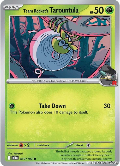 Team Rocket's Tarountula - 019/182 - [DRI - SV10: Destined Rivals]