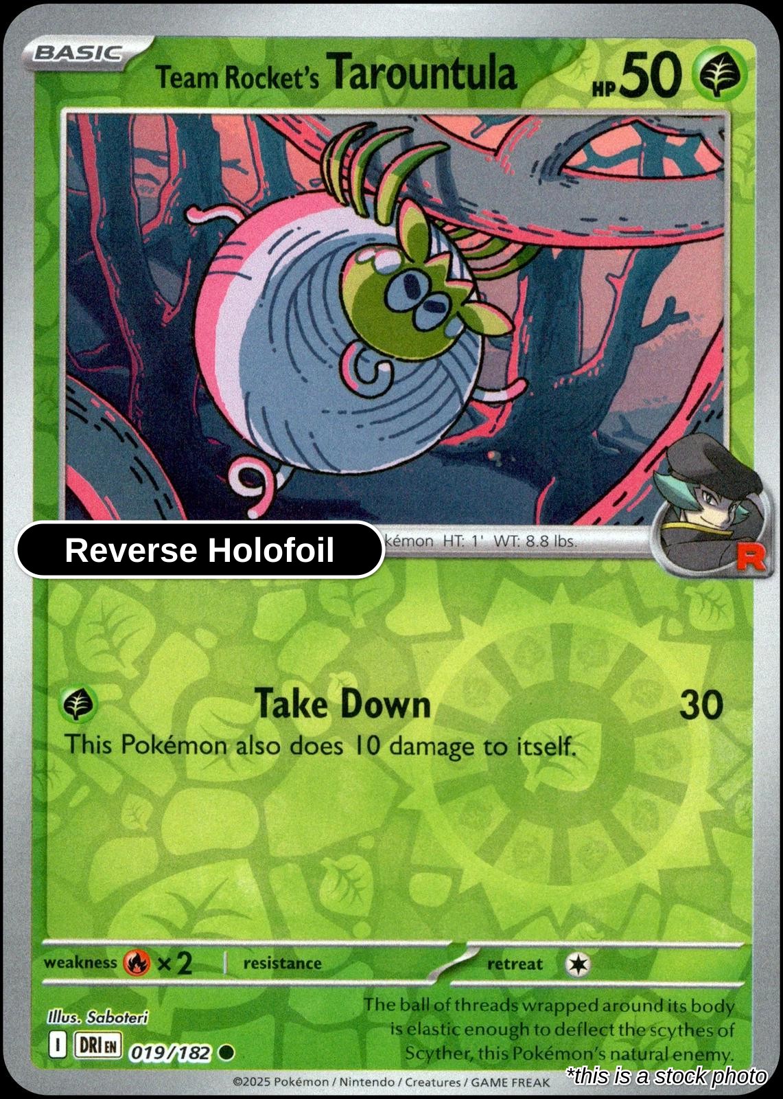 Team Rocket's Tarountula - 019/182 - [DRI - SV10: Destined Rivals] - Reverse Holofoil