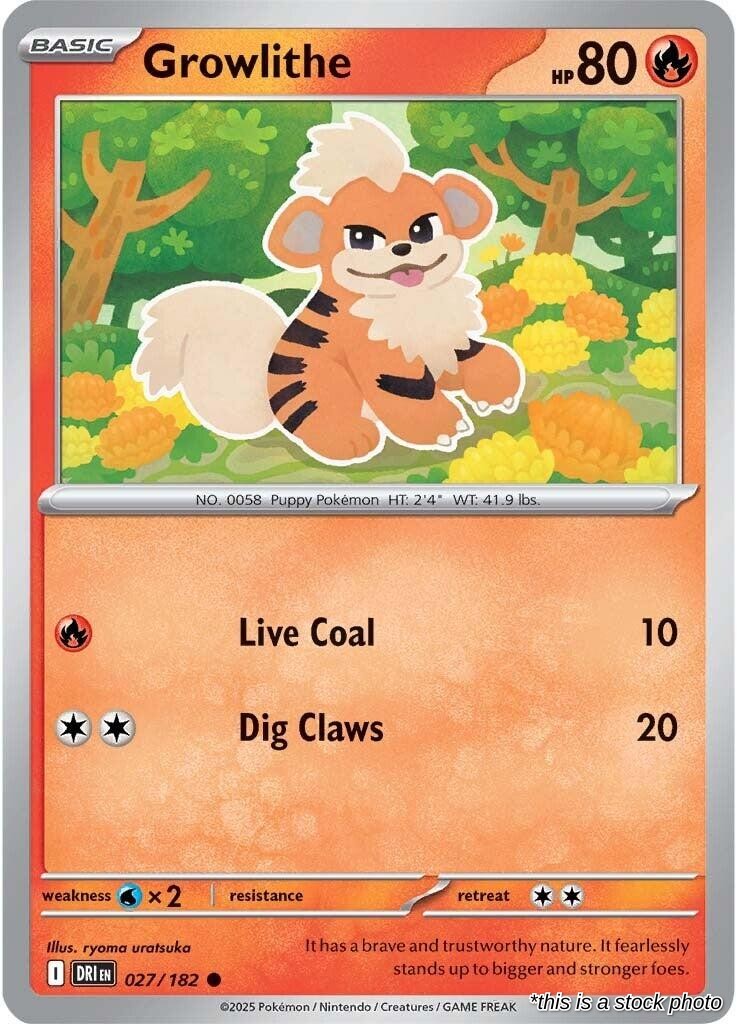Growlithe - 027/182 - [DRI - SV10: Destined Rivals]
