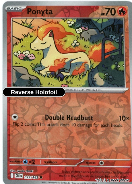 Ponyta - 029/182 - [DRI - SV10: Destined Rivals] - Reverse Holofoil