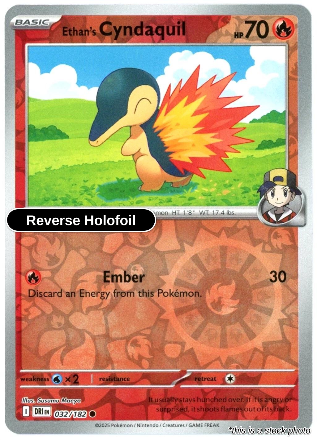 Ethan's Cyndaquil - 032/182 - [DRI - SV10: Destined Rivals] - Reverse Holofoil