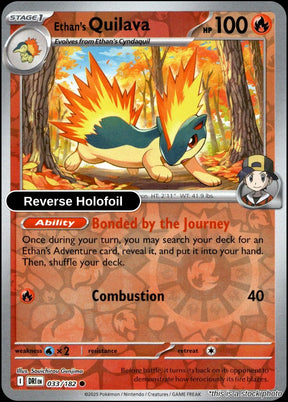 Ethan's Quilava - 033/182 - [DRI - SV10: Destined Rivals] - Reverse Holofoil