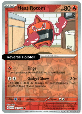 Heat Rotom - 043/182 - [DRI - SV10: Destined Rivals] - Reverse Holofoil