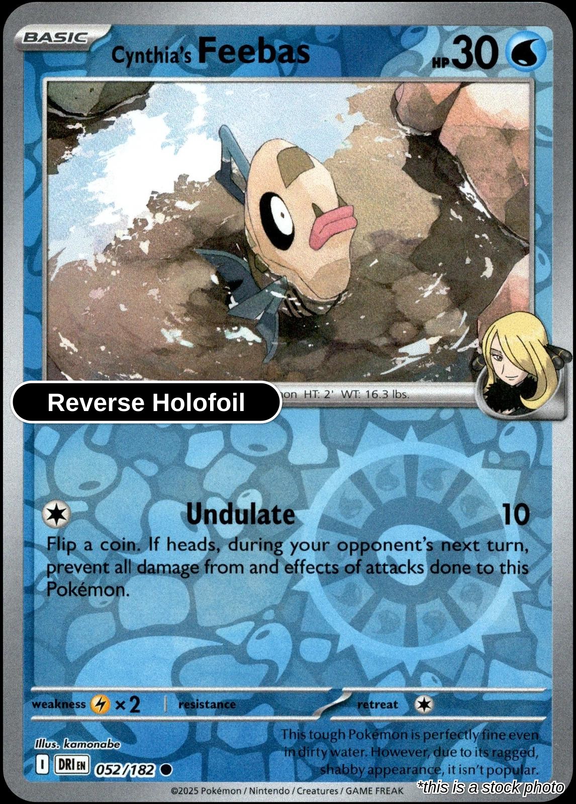 Cynthia's Feebas - 052/182 - [DRI - SV10: Destined Rivals] - Reverse Holofoil