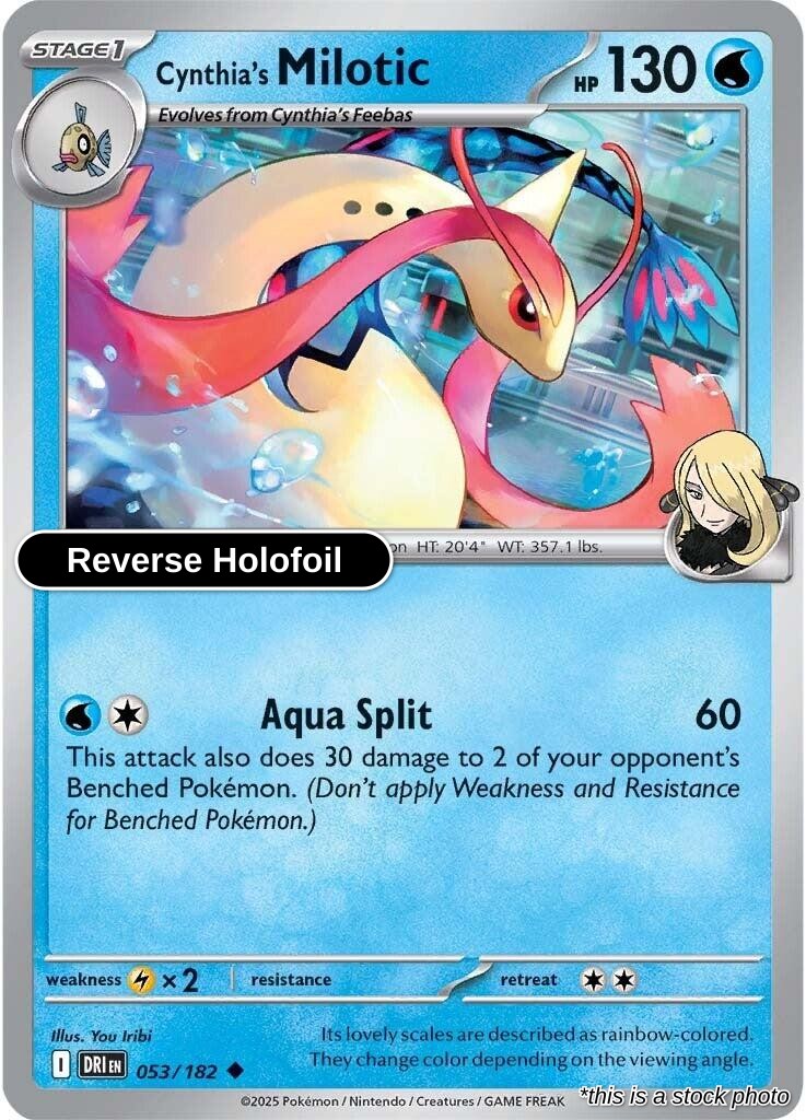 Cynthia's Milotic - 053/182 - [DRI - SV10: Destined Rivals] - Reverse Holofoil
