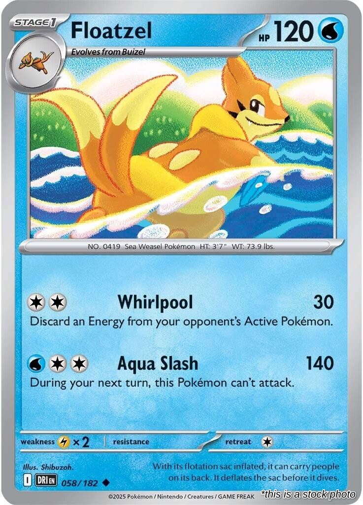 Floatzel - 058/182 - [DRI - SV10: Destined Rivals]