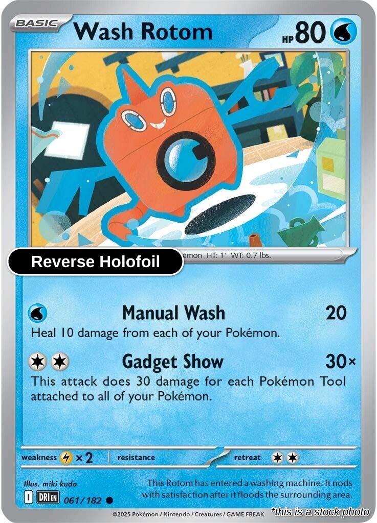 Wash Rotom - 061/182 - [DRI - SV10: Destined Rivals] - Reverse Holofoil