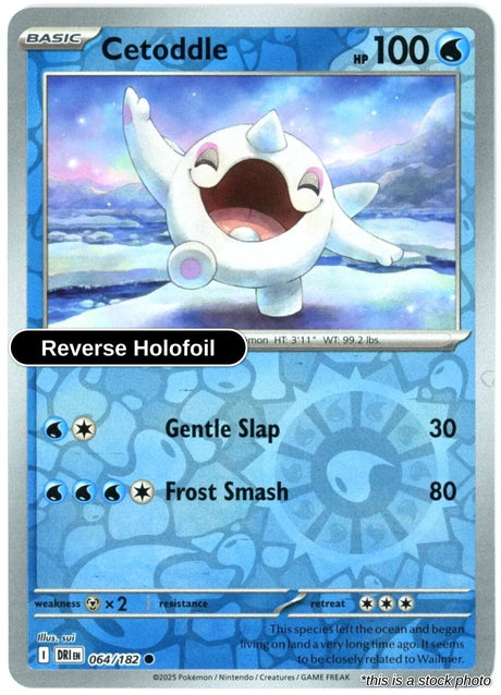 Cetoddle - 064/182 - [DRI - SV10: Destined Rivals] - Reverse Holofoil