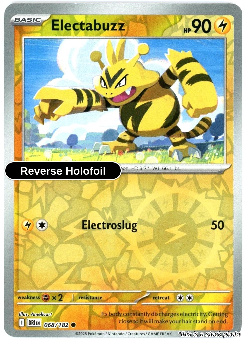 Electabuzz - 068/182 - [DRI - SV10: Destined Rivals] - Reverse Holofoil