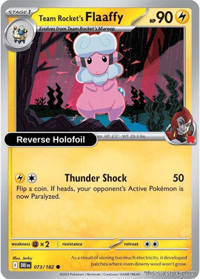 Team Rocket's Flaaffy - 073/182 - [DRI - SV10: Destined Rivals] - Reverse Holofoil