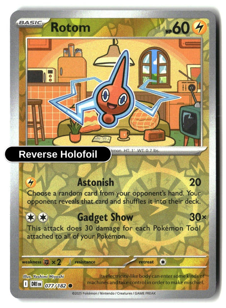 Rotom - 077/182 - [DRI - SV10: Destined Rivals] - Reverse Holofoil