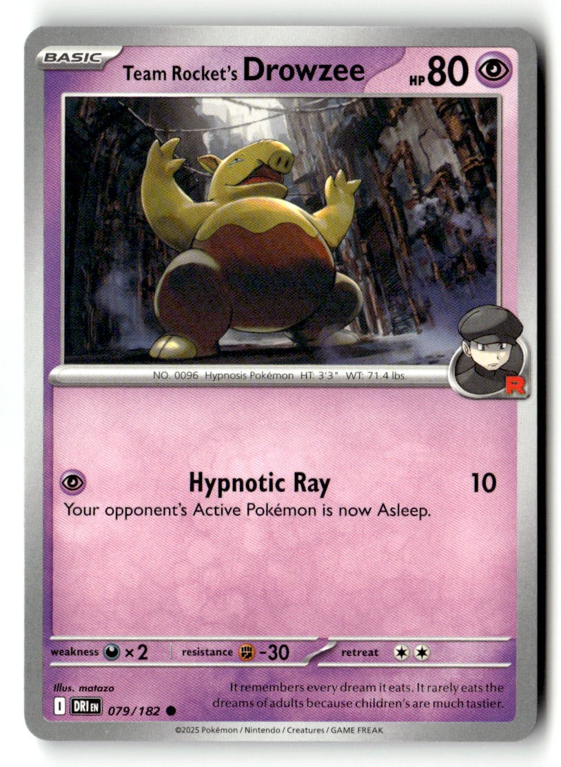 Team Rocket's Drowzee - 079/182 - [DRI - SV10: Destined Rivals]