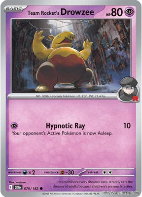 Team Rocket's Drowzee - 079/182 - [DRI - SV10: Destined Rivals]