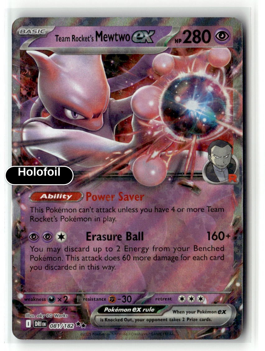Team Rocket's Mewtwo ex - 081/182