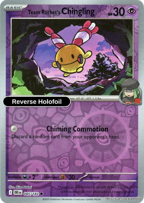 Team Rocket's Chingling - 085/182 - [DRI - SV10: Destined Rivals] - Reverse Holofoil