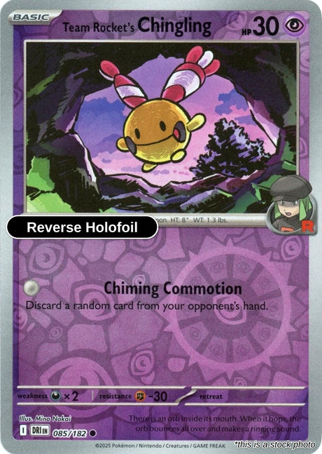 Team Rocket's Chingling - 085/182 - [DRI - SV10: Destined Rivals] - Reverse Holofoil