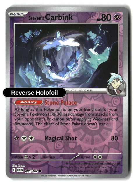 Steven's Carbink - 086/182 - [DRI - SV10: Destined Rivals] - Reverse Holofoil